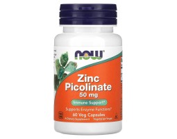 Цинк Пиколинат Now Foods Zinc Picolinate 50 мг, 60 капс.
