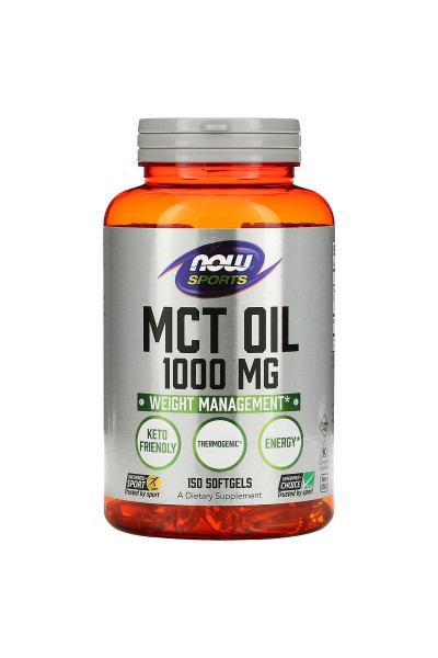 NOW FOODS MCT OIL 1000 мг/капс, 150 капсул