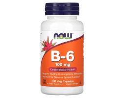 Витамин B-6 Now Foods 100 мг, 100 капс. 