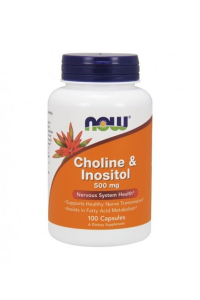 Холин & Инозитол NOW Foods Choline & Inositol,100 вег. капс. 