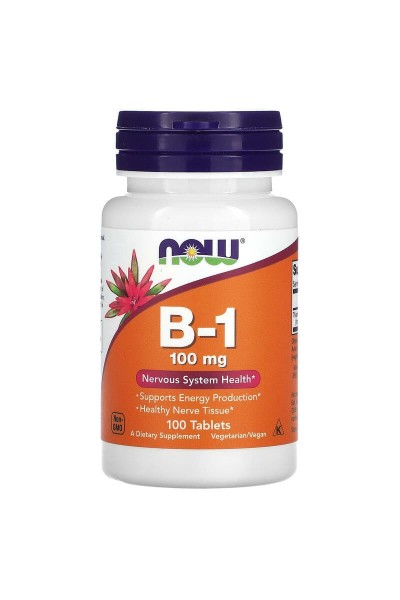 Витамин B-1 Now Foods, 100 мг, 100 табл.