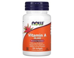 Витамин А Now Foods Vitamin A 25 000 IU, 100 капс. Витамин А Now Foods Vitamin A 25 000 IU, 100 капс.