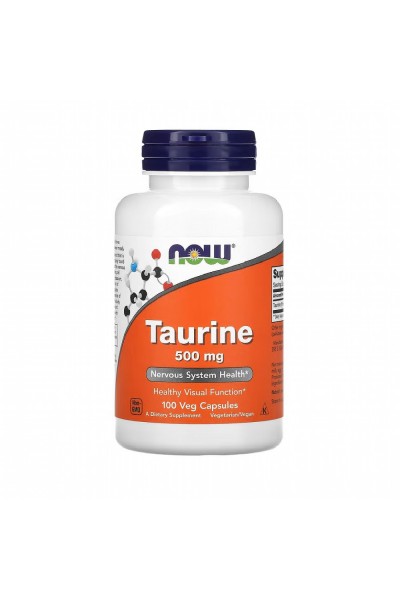 Таурин NOW Taurine 500 мг 100 капсул