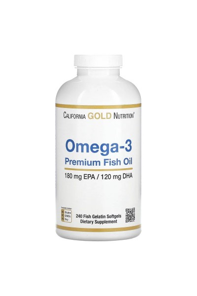 California Gold Nutrition Omega-3 30%, 240 капс. California Gold Nutrition Omega-3 30%, 240 капс.