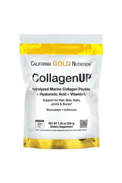 Морской коллаген California Gold Nutrition Hydrolyzed Marine Collagen Peptides, 206 гр.