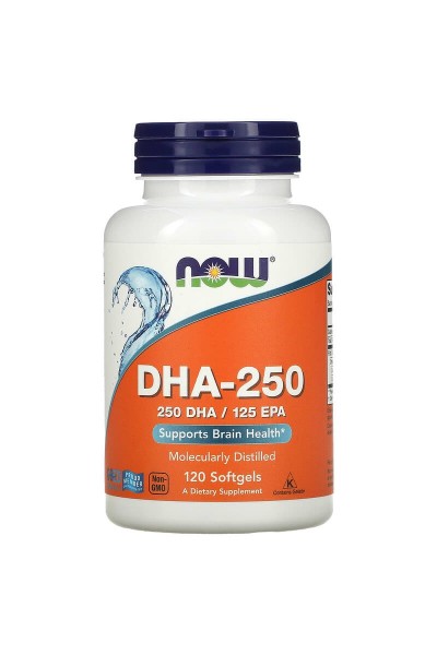 Омега-3 ДГК - 250 Now Foods Omega-3 DHA-250, 120 капс.