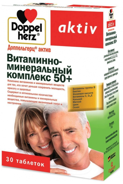 Мультикомплекс 50+ Doppelherz, 30 табл.