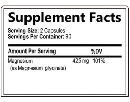 Magnesium Glycinate from Dr.Martin's, 425 mg (180 caps)-foto2
