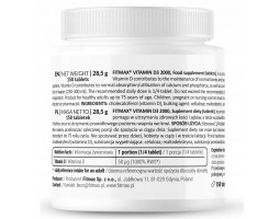 Витамин D3 FitMax D3 2000, 8000IU, 150 табл.-foto2