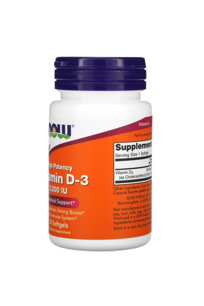 Vitamin D3 2000 от NOW Vitamin D3 2000 от NOW