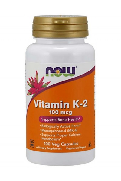 Vitamin K-2 100 мг от NOW (100 капс)