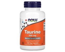 Taurine (Таурин) от NOW, 500мг, 100 капс.