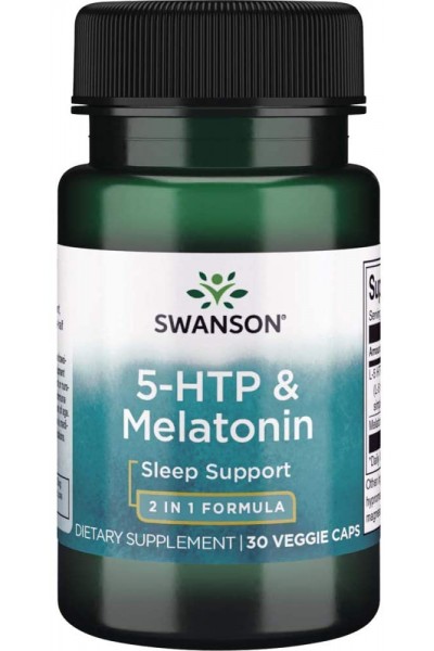 5-htp & Melatonin Swanson (30 вег. капс)