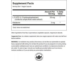 Swanson 5-HTP & melatonin (5-хтп и мелатонин), 30 вег капс-foto2