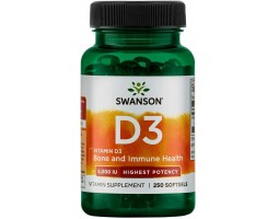 Vitamin D-3 5000 от Swanson (250 капс)
