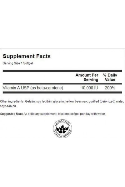 Swanson Beta Carotene 10000IU (Бета каротин), 100 капс Swanson Beta Carotene 10000IU (Бета каротин), 100 капс