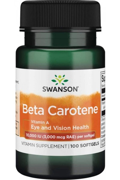 Swanson Beta Carotene 10000IU (Бета каротин), 100 капс Swanson Beta Carotene 10000IU (Бета каротин), 100 капс