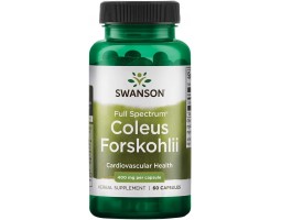 Swanson Coleus Forskohlii (Форсколин), 400 мг, 60 капс