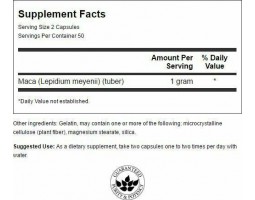 Swanson Maca (Мака), 500 мг, 100 капс.-foto2