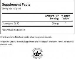 Swanson CoQ10 (Коэнзим Q10), 30 мг, 60/120 капс-foto3