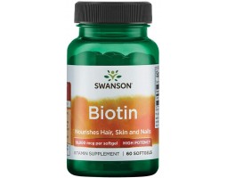 Swanson Biotin (Биотин), 10000 мг, 60 капс