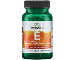 Swanson Vitamin E (Витамин Е), 400 мг, 100 капс