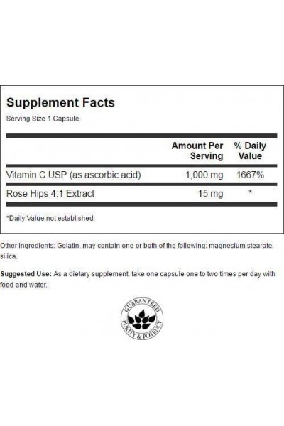 Swanson Vitamin C 1000 (Витамин С), 90 капс.