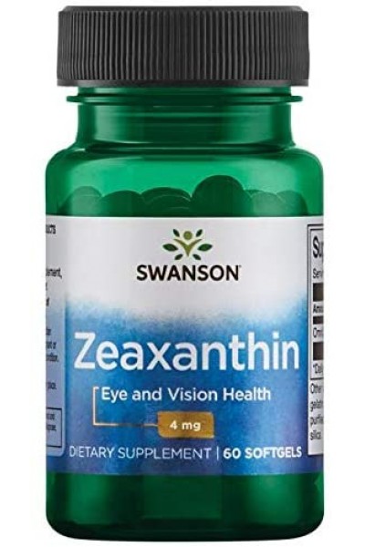 Swanson Zeaxanthin (Зеаксантин), 4 мг, 60 капс