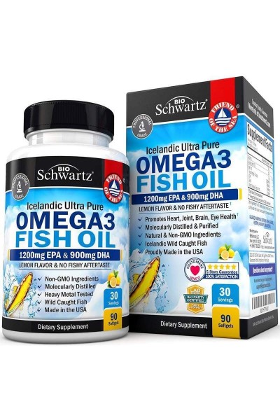 BioSchwartz Omega 3 Fish Oil (Омега 3), 1200EPA/900DHA, 90 капс