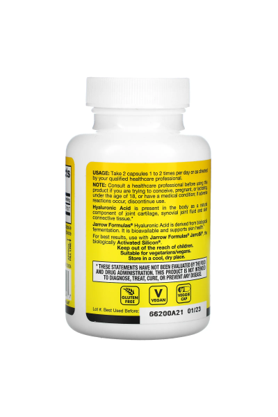 Jarrow Hyaluronic Acid (Гиалуроновая кислота), 120 мг, 120 капс