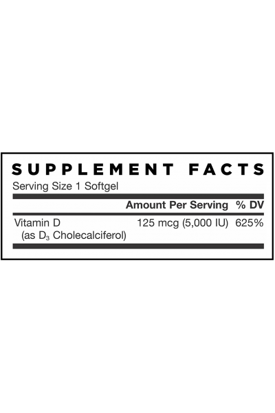Jarrow Vitamin D3 5000 IU (Витамин Д3), 100 капс.