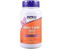 Альфа-липоевая кислота 100 мг от NOW Foods (60/120 вег. капс)