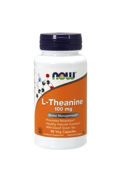NOW Foods L-Theanine (L-Теанин),100 мг/капс, 90 капсул