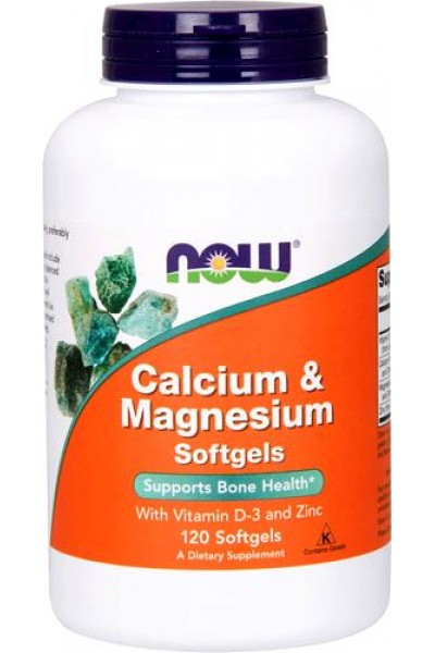 Calcium & Magnesium от NOW Foods (120 капс)