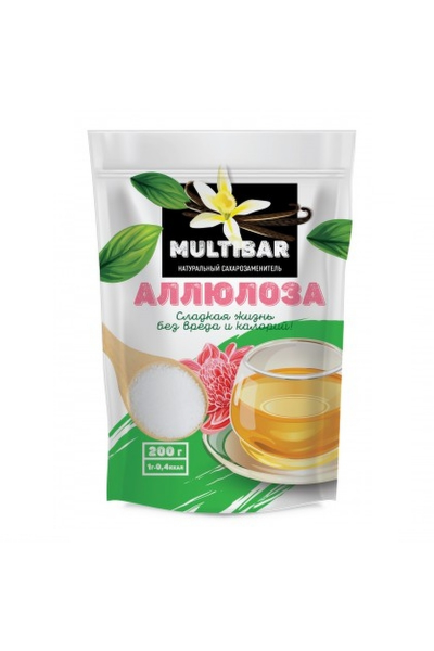 Сахарозаменитель Аллюлоза от Multibar, 200 гр
