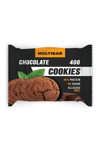 Печенье протеиновое низкоуглеводное без сахара от Multibar, 40 гр (Шоколадное)
