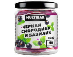 Варенье черная смородина и базилик без сахара от Multibar, 300 гр