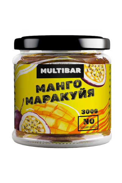 Варенье манго-маракуйя без сахара от Multibar, 300 гр