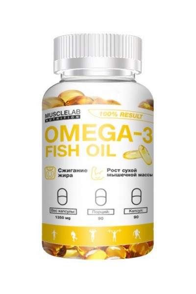 MuscleLab Omega 3 (Омега 3), 800EPA/600DHA, 90 капс. MuscleLab Omega 3 (Омега 3), 800EPA/600DHA, 90 капс.
