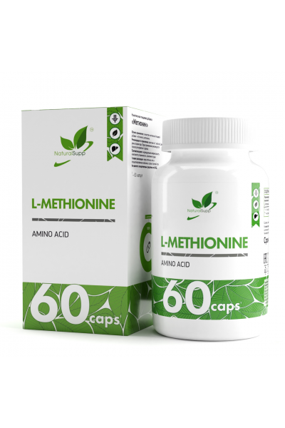 Л-Метионин NaturalSupp L-Methionine, 60 капс.
