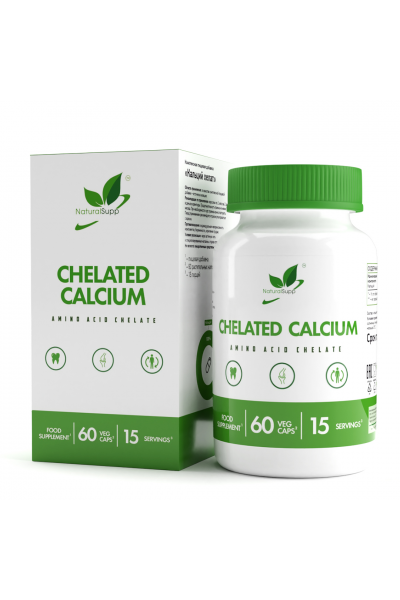 Кальций хелат Вег NaturalSupp Chelated Calcium, 60 капс.