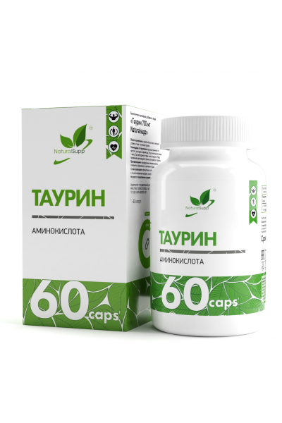 Таурин NaturalSupp Taurine, 60 капс.