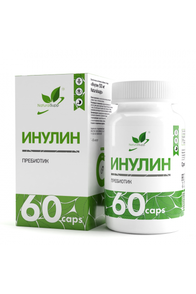 Инулин купить в Минске, пребиотик Inulin NaturalSupp (1000мг) 60 капсул