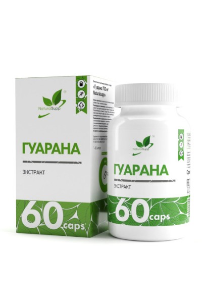 Гуарана NaturalSupp Guarana, 60 капс.