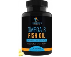 Nature's Nutrition Omega 3 Fish Oil (Омега 3), 864EPA/576DHA, 60 капс