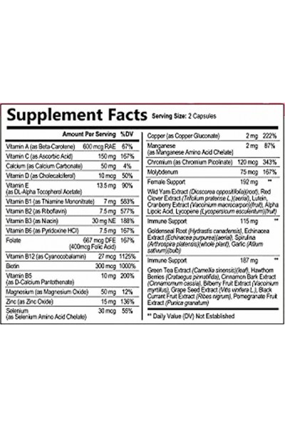 Nature's Nutrition Women's Multivitamin (Женские мультивитамины), 60 капс