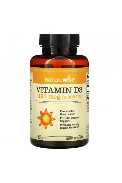 NatureWise Vitamin D3 5000iu (Витамин Д3), 125 мг, 120 капс.