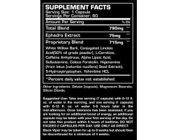 Dragon Pharma Labs Black Viper (Жиросжигатель), 90 капс-foto2