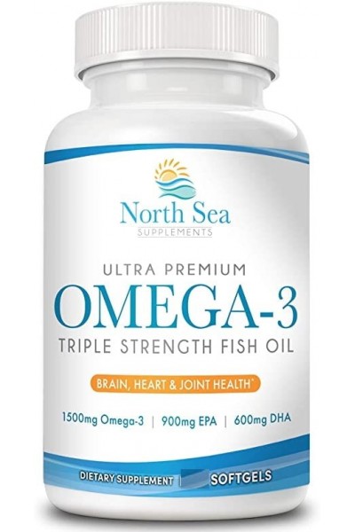 North Sea Supplements Omega-3 (Омега 3), 900EPA/600DHA, 90 капсул North Sea Supplements Omega-3 (Омега 3), 900EPA/600DHA, 90 капсул