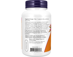 Холин & Инозитол NOW Foods Choline & Inositol,100 вег. капс. -foto3